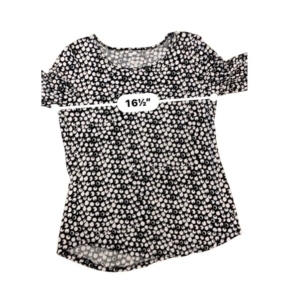 Apt. 9 scoopneck Top - Women’s Size Medium - black & white - Excellent Condition - Picture 8 of 10
